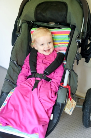 Stop baby scratching in stroller